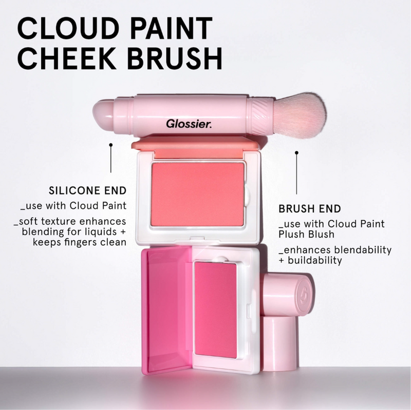 GLOSSIER- Cloud Paint Dual-Ended Cheek Blush Brush