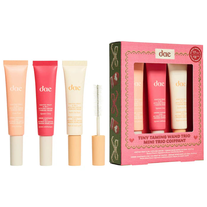 Dae - Mini Cactus Fruit 3-in-1 Styling Cream Taming Wand Trio Set