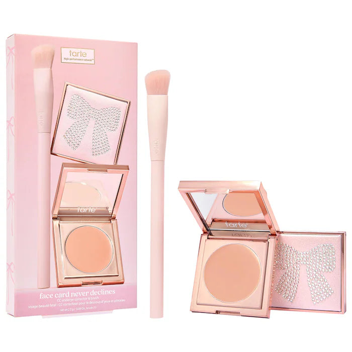 Tarte - face card never declines cc full coverage undereye corrector & brush set
