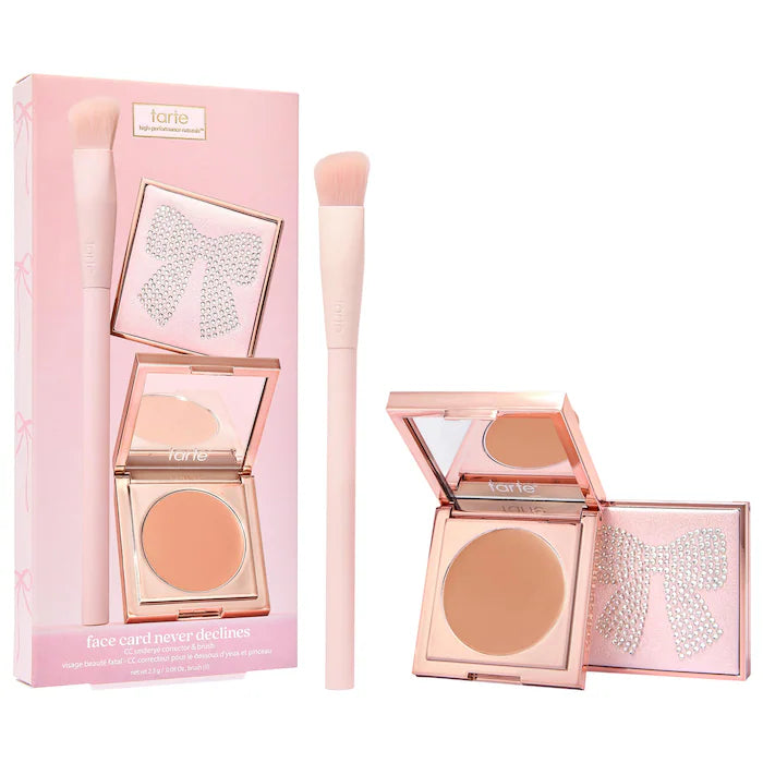 Tarte - face card never declines cc full coverage undereye corrector & brush set