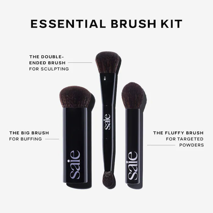 Saie - Brush Essentials Makeup Brush Gift Set with Travel Case