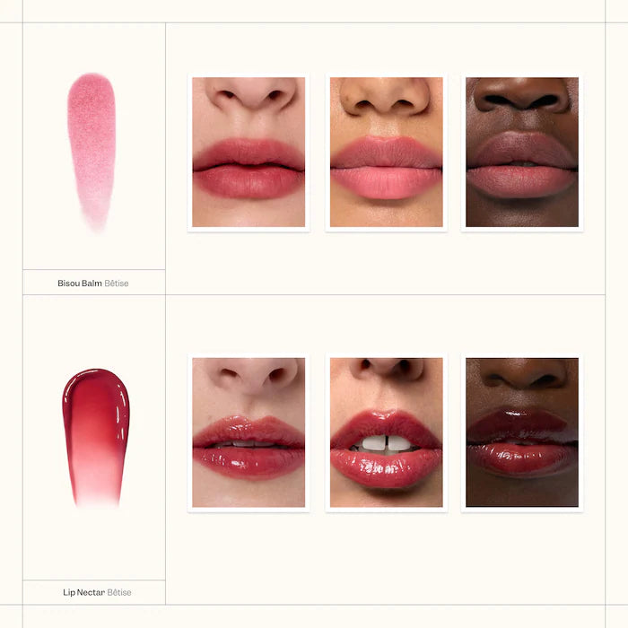 VIOLETTE_FR - BOUCHE DUO Bêtise Edition - Bisou Balm & Lip Nectar Gift Set