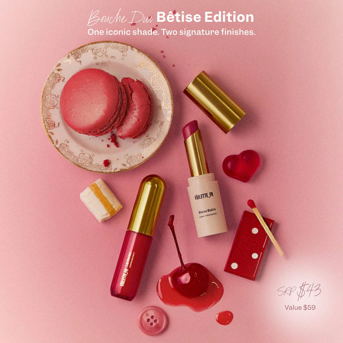 VIOLETTE_FR - BOUCHE DUO Bêtise Edition - Bisou Balm & Lip Nectar Gift Set