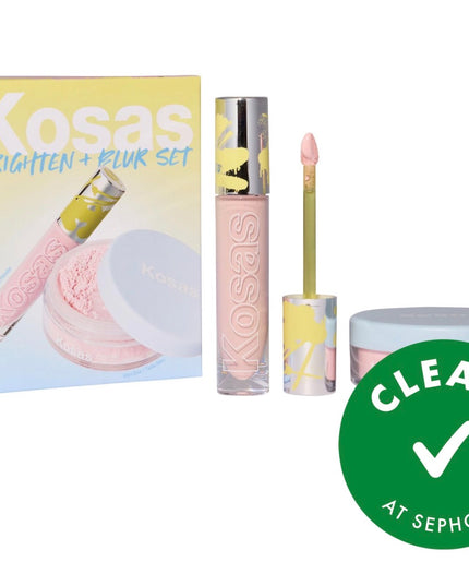KOSAS- Brighten & Blur Set- Color corrector + Loose setting powder Face set