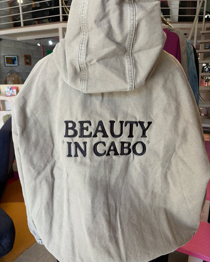 Beauty hoodie Mezclilla Verde