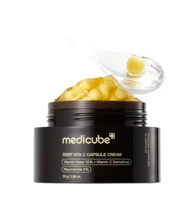 medicube Deep Vita C Capsule Cream Korean Skincare - 1.94oz: Wrinkle Reduction, Hydrating, Face Application, Normal to Dry Skin