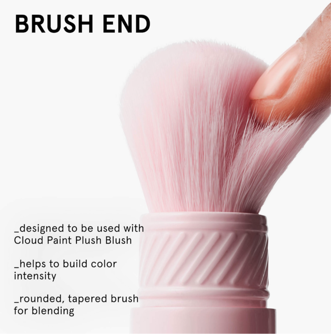 GLOSSIER- Cloud Paint Dual-Ended Cheek Blush Brush