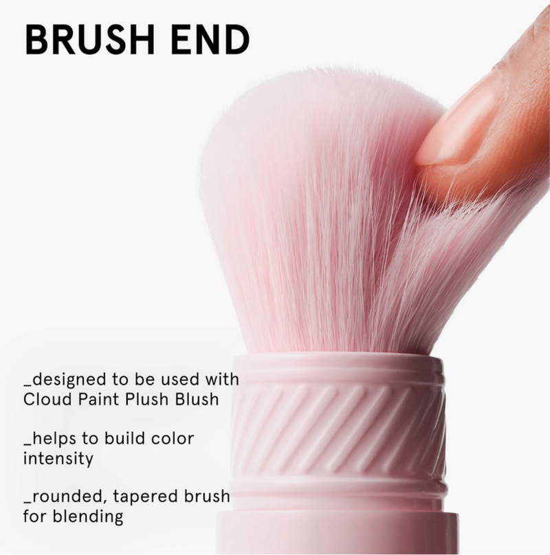 GLOSSIER- Cloud Paint Dual-Ended Cheek Blush Brush
