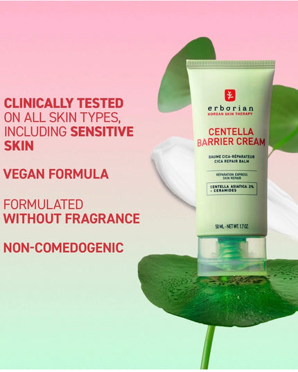 Erborian- Centella Barrier Cream Cica Repair Balm, Strenghten Skin Barrier & Soothe Skin