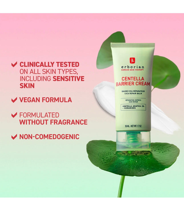 Erborian- Centella Barrier Cream Cica Repair Balm, Strenghten Skin Barrier & Soothe Skin