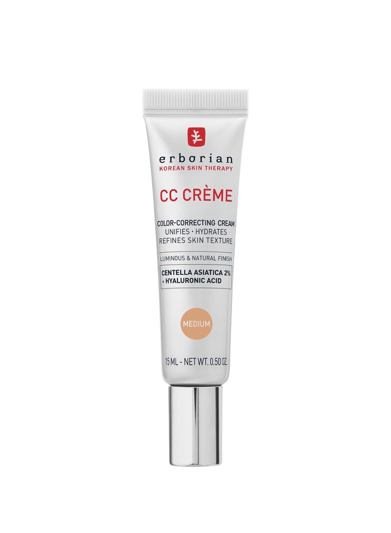 Erborian CC Cream Color-Corrector for Natural Luminous Finish with Korean Centella Asiatica Extract