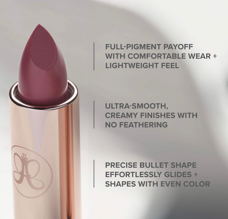 Anastasia Beverly Hills 
Full-Pigment Matte & Satin Velvet Lipstick