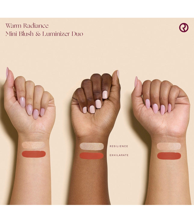 Rare Beauty by Selena Gomez 
Mini Warm Radiance Blush & Luminizer Duo Makeup Gift Set