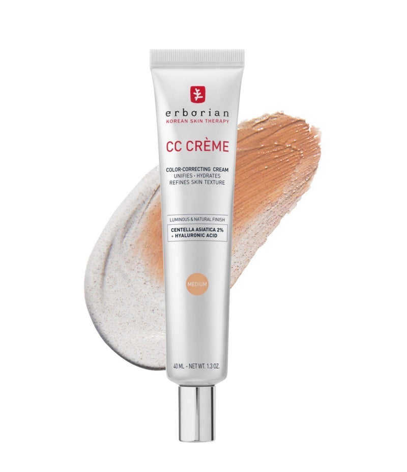 Erborian CC Cream Color-Corrector for Natural Luminous Finish with Korean Centella Asiatica Extract