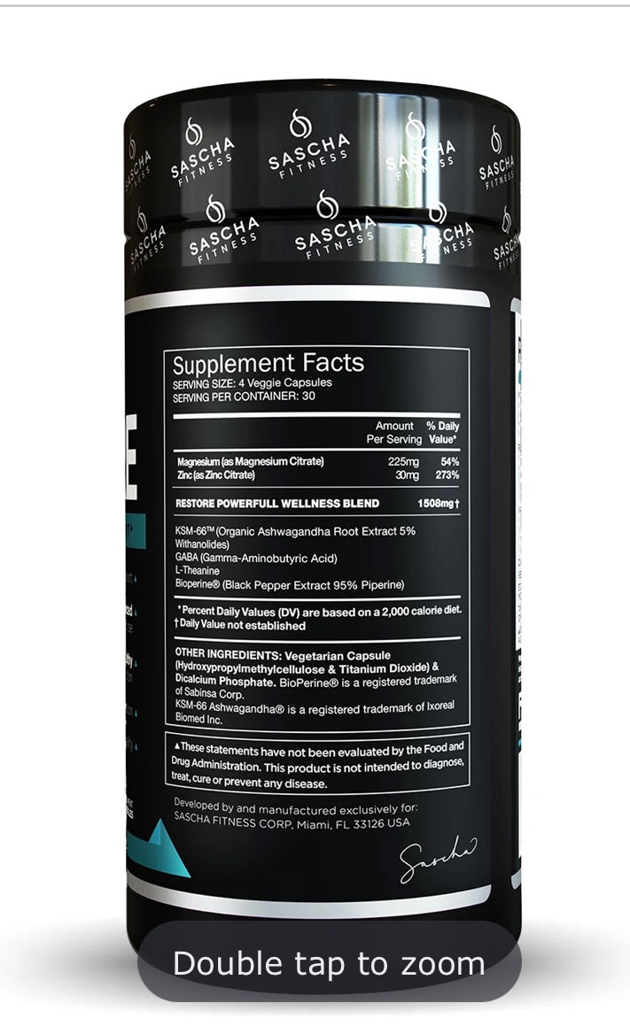 Sascha Fitness - Cortisol Night Support