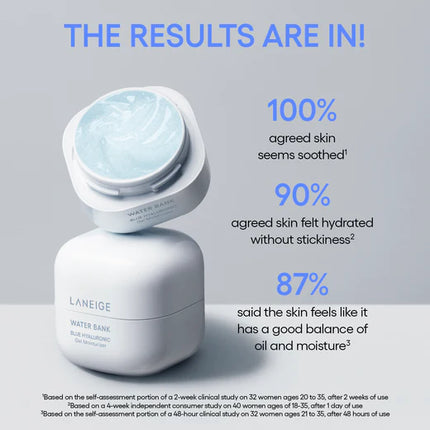 LANEIGE Water Bank Blue Hyaluronic Gel Moisturizer with Mint Extract