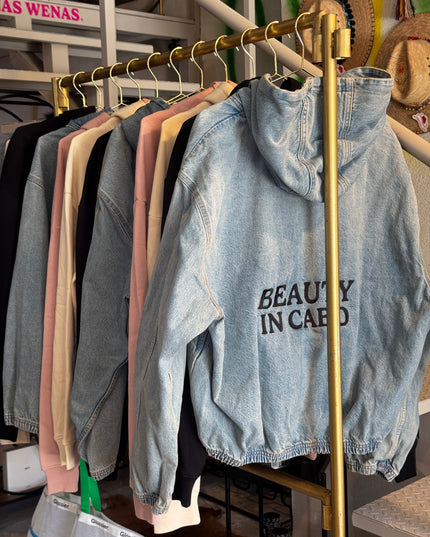 Beauty Hoodie Mezclilla