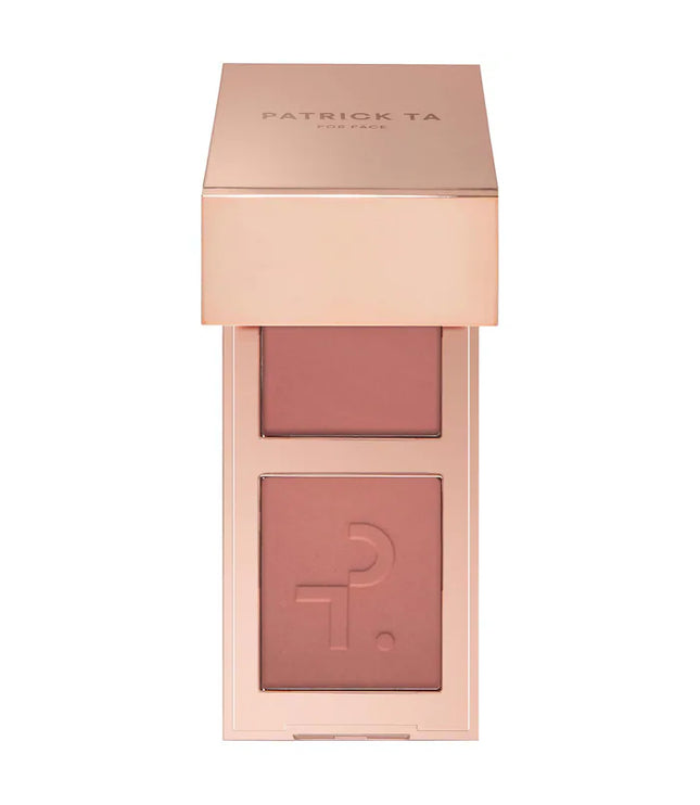 PATRICK TA 
Mini Major Headlines Double-Take Crème & Powder Blush Duo