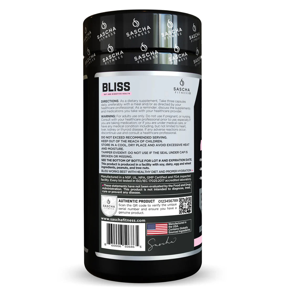Sascha Fitness BLISS Gut And Digestive Health