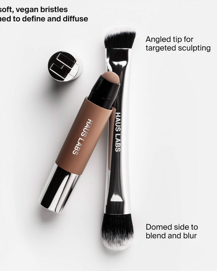 HAUS LABS Dual-Ended Precision Brush