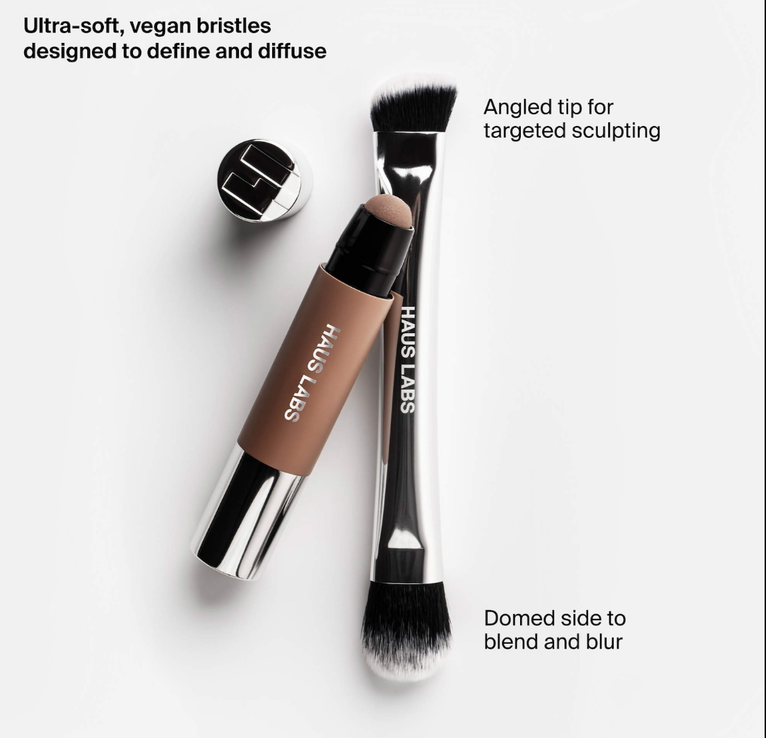 HAUS LABS Dual-Ended Precision Brush