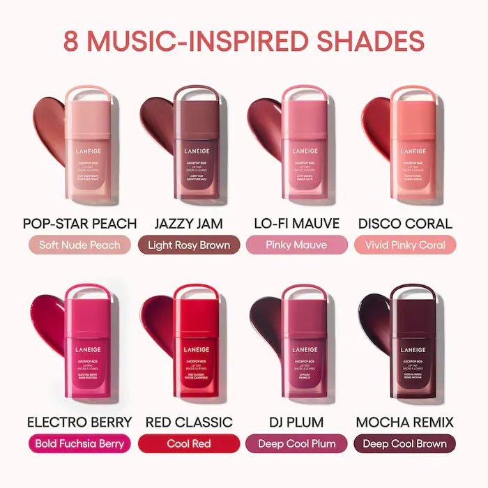 LANEIGE  - JuicePop Box Lip Oil Stain 12HR Hydrating Tint