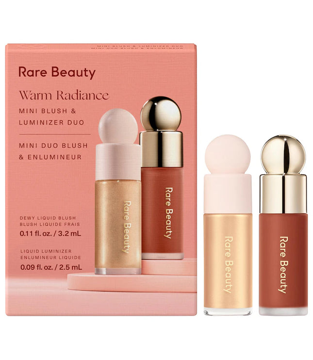 Rare Beauty by Selena Gomez 
Mini Warm Radiance Blush & Luminizer Duo Makeup Gift Set