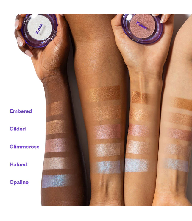 Kosas Shiny Objects Wet Glisten Highlighter Powder for Face and Eyes