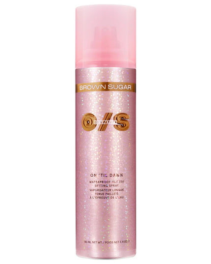 ONE/SIZE by Patrick Starrr 
On 'Til Dawn Waterproof Glitter Setting Spray - Brown Sugar
