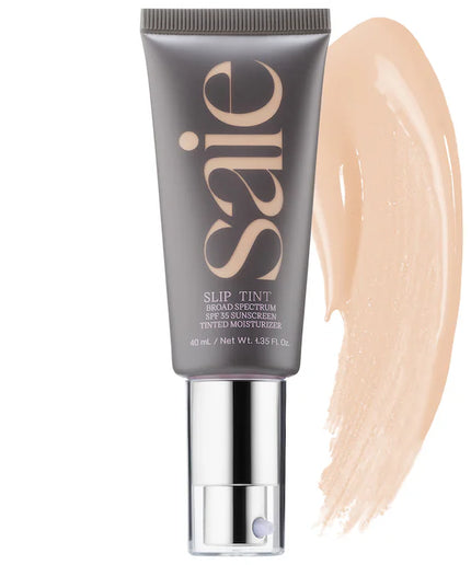 Saie Slip Tint – Lightweight Tinted Moisturizer with Mineral Zinc SPF 35 and Hyaluronic Acid