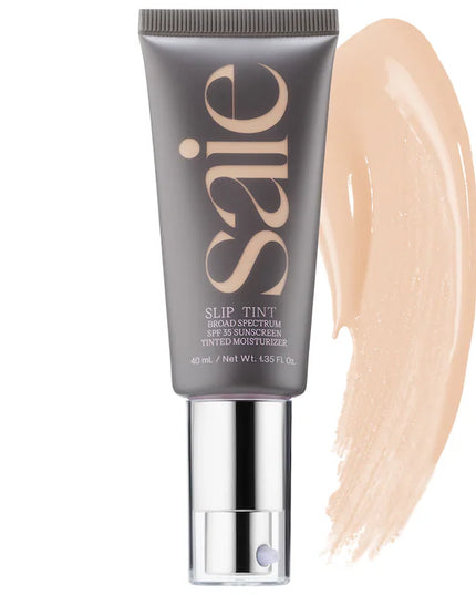 Saie Slip Tint – Lightweight Tinted Moisturizer with Mineral Zinc SPF 35 and Hyaluronic Acid