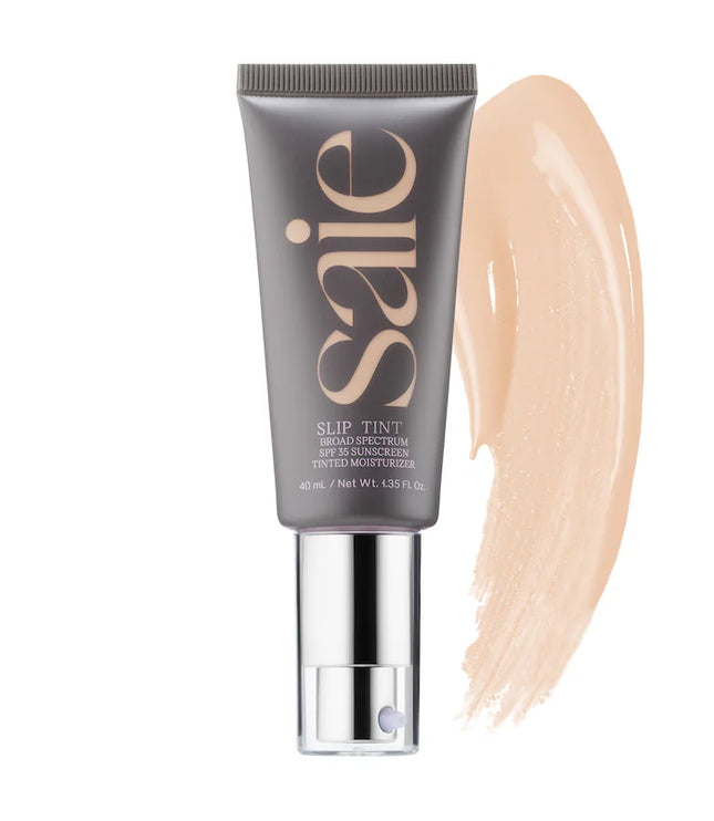 Saie Slip Tint – Lightweight Tinted Moisturizer with Mineral Zinc SPF 35 and Hyaluronic Acid