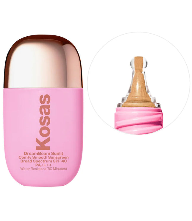 Kosas
DreamBeam Silicone-Free Mineral Sunscreen SPF 40 with Ceramides and Peptides