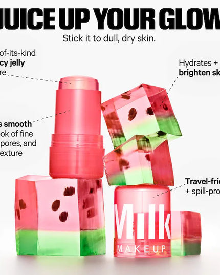 MILK MAKEUP Watermelon Jelly Brightening Serum Stick with Peptides