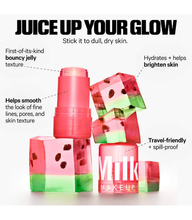 MILK MAKEUP Watermelon Jelly Brightening Serum Stick with Peptides