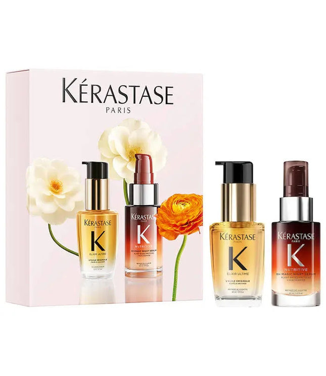 Kerastase | Mini Elixir Ultime Hair Oil & 8H Magic Night Serum Hair Gift Set