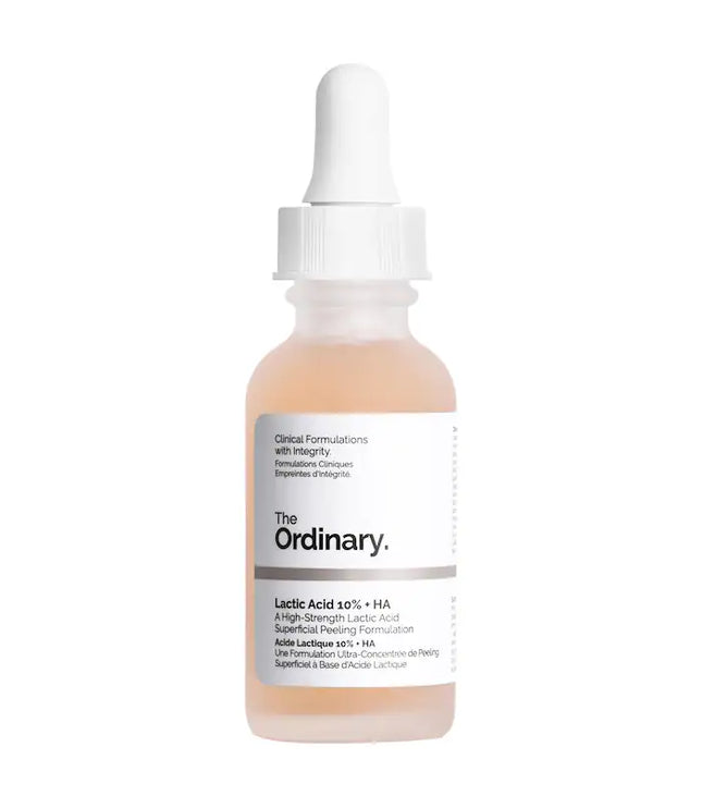 The Ordinary Lactic Acid 10% + HA 2% High-Strength Exfoliating Serum for Uneven Texture