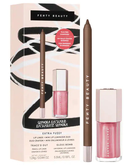 Fenty Beauty by Rihanna 
Extra Fu$$y Lip Liner + Mini Lip Luminizer Duo