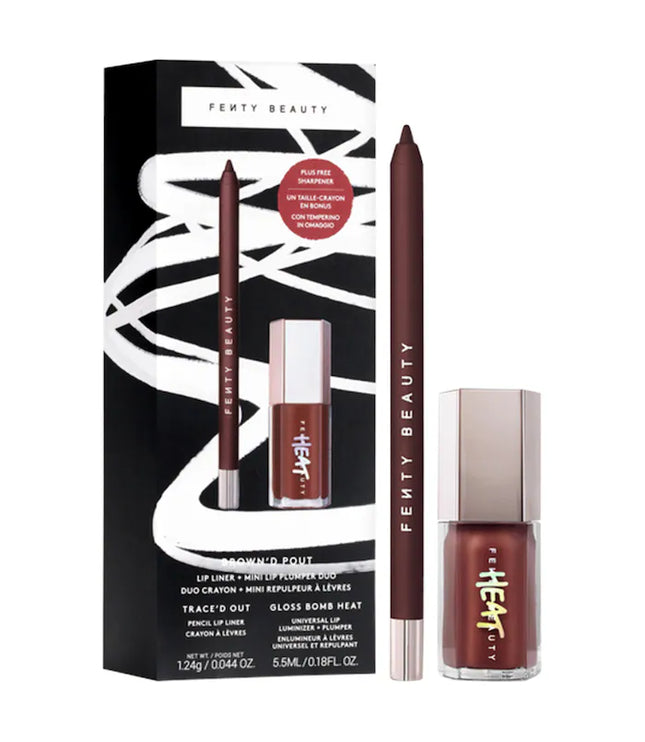 Fenty Beauty by Rihanna 
Brown'd Pout Lip Liner + Mini Lip Plumper Duo