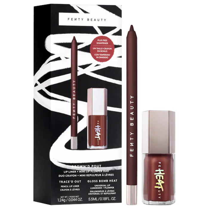 Fenty Beauty by Rihanna 
Brown'd Pout Lip Liner + Mini Lip Plumper Duo