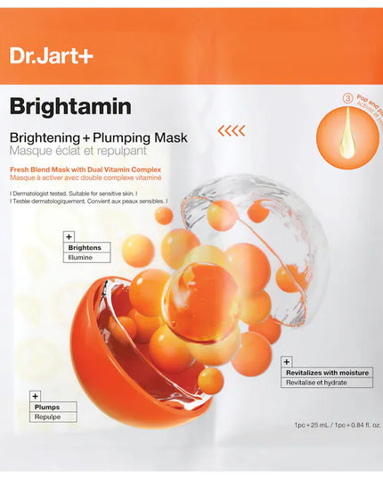 Dr. Jart+ Brightamin Brightening + Plumping Face Mask with Vitamin C