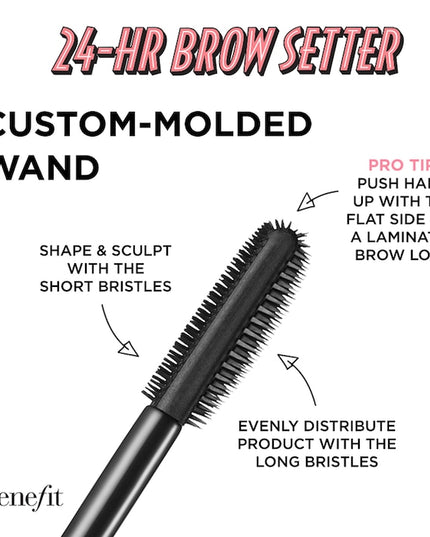 Benefit Cosmetics - 24-HR Brow Setter Clear Brow Gel with Lamination Effect Mini