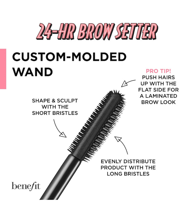 Benefit Cosmetics - 24-HR Brow Setter Clear Brow Gel with Lamination Effect Mini