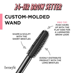 Benefit Cosmetics - 24-HR Brow Setter Clear Brow Gel with Lamination Effect Mini