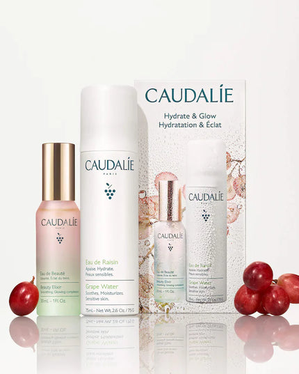 Caudalie Mini Hydrate & Glow Duo for Soothing & Toning