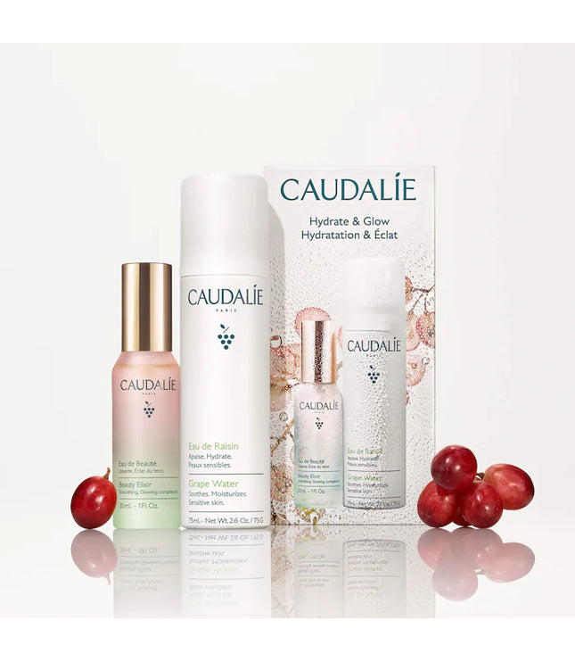 Caudalie Mini Hydrate & Glow Duo for Soothing & Toning