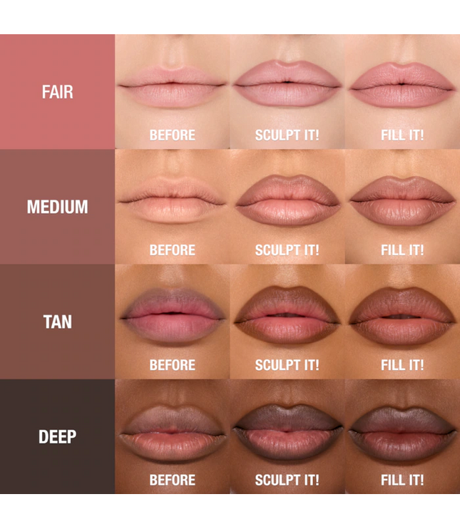 Charlotte Tilbury Super Nudes Lip Cheat Contour Duo Lip Liner