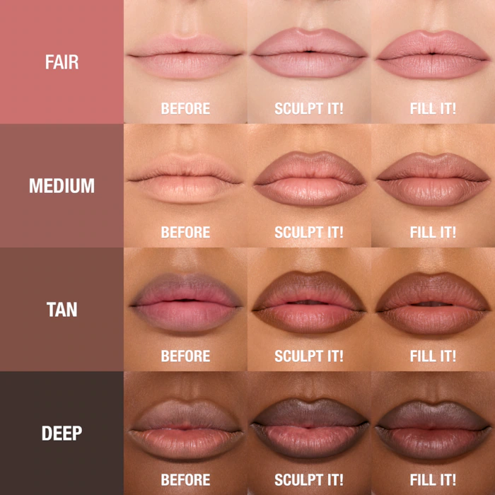 Charlotte Tilbury Super Nudes Lip Cheat Contour Duo Lip Liner