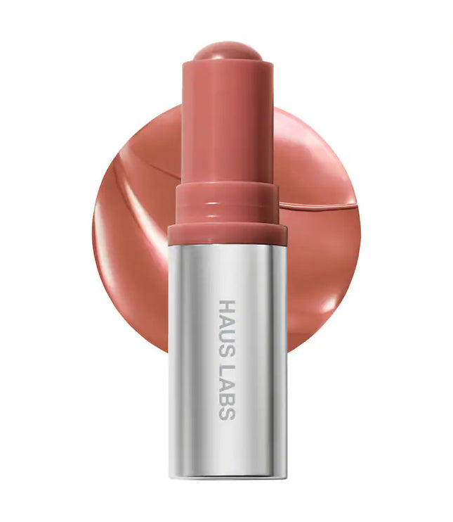 HAUS LABS Color Fuse Longwear Hydrating Glassy Lip + Cheek Blush Balm Stick