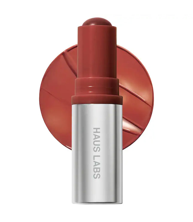 HAUS LABS Color Fuse Longwear Hydrating Glassy Lip + Cheek Blush Balm Stick